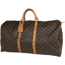 ルイ・ヴィトン Louis Vuitton キーポル 60 ハンドバッグ ビジネス ボストンバッグ モノグラム ブラウン M41422 レディース 【中古】