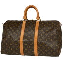 ルイ・ヴィトン Louis Vuitton キーポル 45 ハンドバッグ 旅行 出張 ビジネス ボストンバッグ モノグラム ブラウン M41428 レディース ...