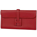 エルメス HERMES ジジェ エラン 手持ち Hロゴ クラッチバッグ エバーカラー ルージュカザック C レディース 【中古】