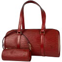 ルイ・ヴィトン Louis Vuitton スフロ 手提げ 筒型 バレルバッグ ハンドバッグ エピ カスティリアンレッド M52227 レディース 【中古】 m...