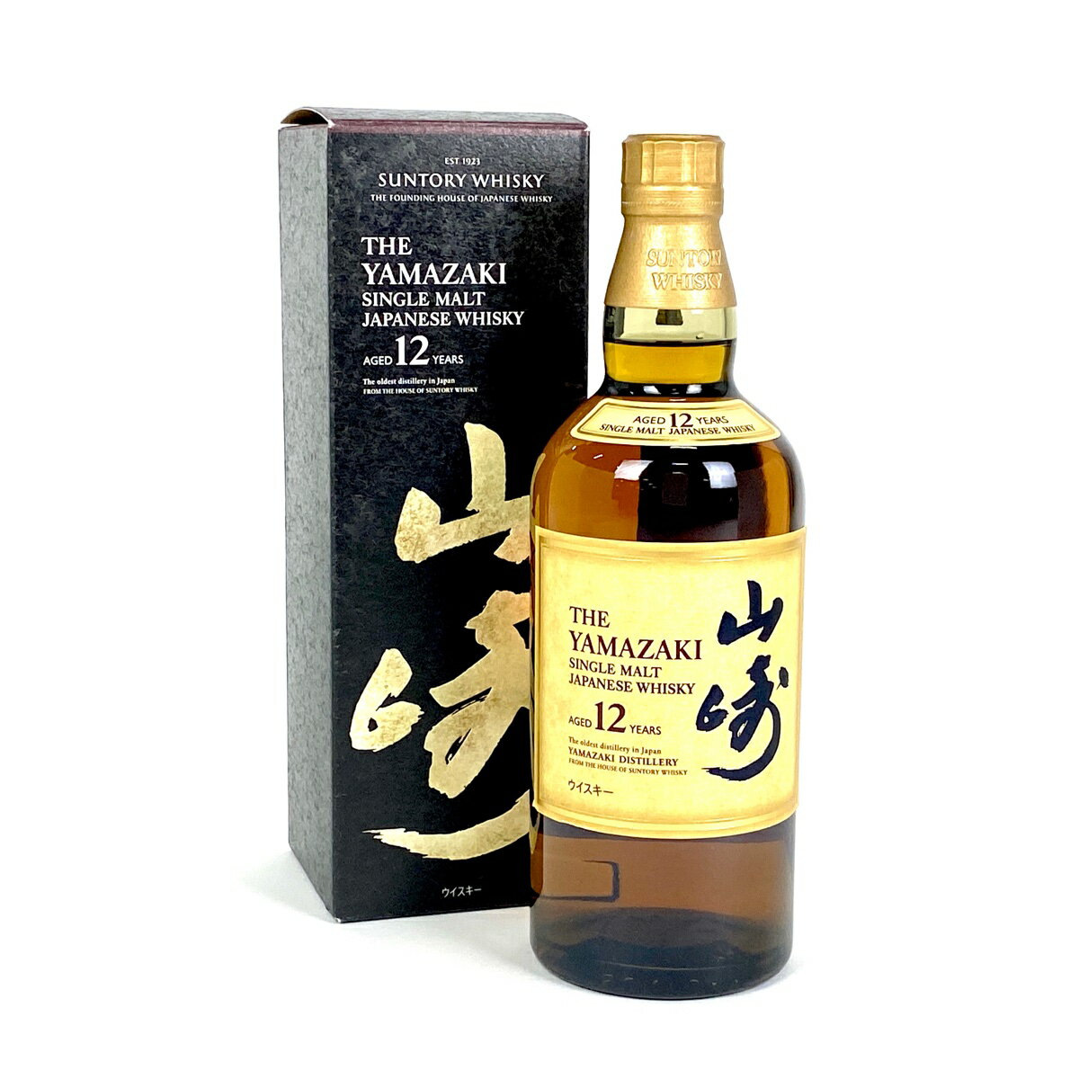 【東京都内限定お届け】 サントリー SUNTORY 山崎 12年 シングルモルト 700ml 国産ウイスキー 【中古】