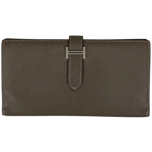 【ラッピング可】エルメス HERMES ベアン スフレ Hロゴ 長財布 ヴォーエプソン エトゥープ O レディース 【中古】 【ラッピング可】エルメス HERMES ベアン スフレ Hロゴ 長財布 ヴォーエプソン エトゥープ O レディース 【中古】