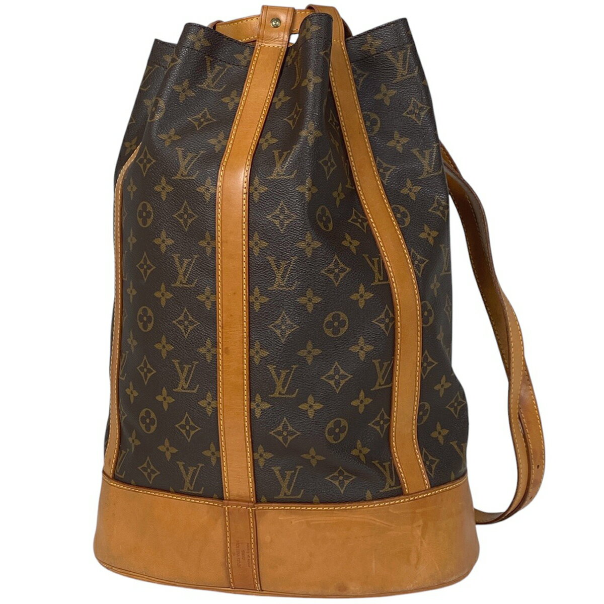 ルイ・ヴィトン Louis Vuitton ランドネ GM 肩掛け 巾着型 ショルダーバッグ モノグラム ブラウン M42244 レディース 【中古】