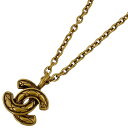 【ラッピング可】シャネル CHANEL ココマーク チェーン ネックレス マトラッセ ネックレス GP ゴールド レディース 【中古】