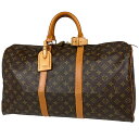 ルイ・ヴィトン Louis Vuitton キーポル 50 ハンドバッグ 旅行 出張 ビジネス ボストンバッグ モノグラム ブラウン M41426 レディース ...