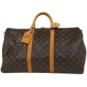ルイ・ヴィトン Louis Vuitton キーポル 50 ハンドバッグ 旅行 出張 ビジネス ボストンバッグ モノグラム ブラウン M41426 レディース ...