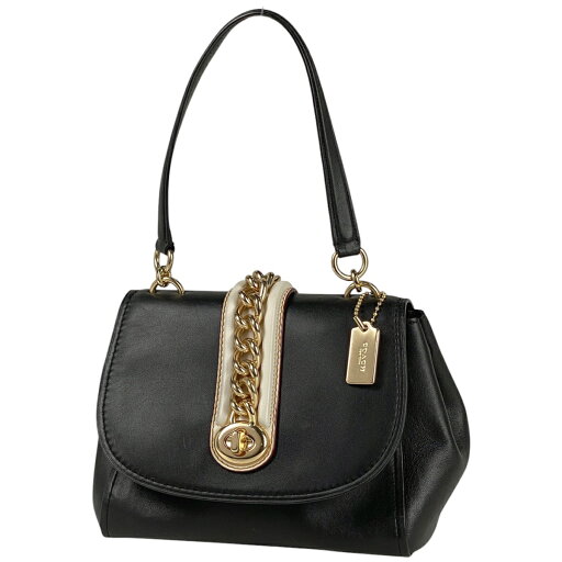 コーチ COACH ロゴ ハンドバッグ 2WAY ショルダーバッグ チェーン ハンドバッグ レザー ブラック F35113 レディース 【中古】 msp29 コーチ COACH ロゴ ハンドバッグ 2WAY ショルダーバッグ チェーン ハンドバッグ レザー ブラック F35113 レディース 【中古】 msp29