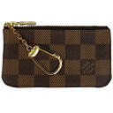 ルイ・ヴィトン Louis Vuitton ポシェット クレ 鍵入れ キーリング 小銭入れ コインパース コインケース ダミエ ブラウン N62658 レディース 【中古】