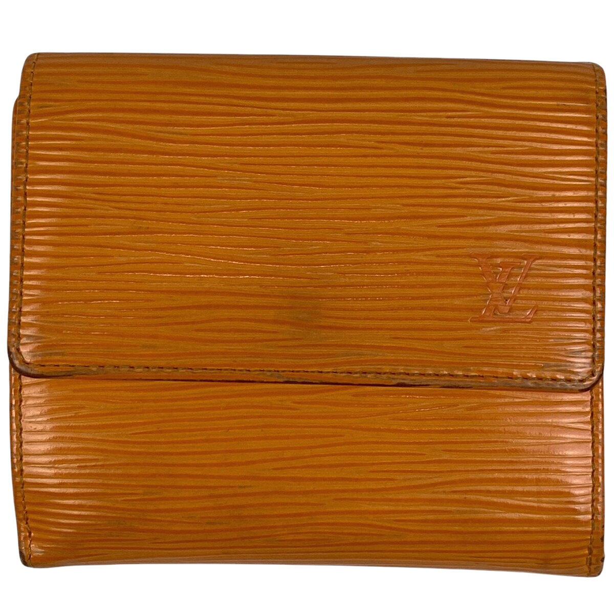【ラッピング可】ルイ・ヴィトン Louis Vuitton ポルト モネ ビエ カルト クレディ Wホック 二つ折り財布 エピ マンダリン M6348H レディース 【中古】 msp39