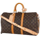 ルイ・ヴィトン Louis Vuitton キーポル バンドリエール 45 旅行 出張 ボストンバッグ モノグラム ブラウン M41418 レディース 【中古】
