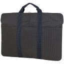 エルメス HERMES エールライン ポルトドキュマン ブリーフケース ハンドバッグ ビジネスバッグ キャンバス グレー レディース 【中古】