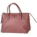 ミュウ ミュウ Miu Miu ロゴ ハンドバッグ 手提げ ハンドバッグ レザー ピンク レディース 【中古】