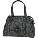セリーヌ CELINE Cマカダム柄 ハンドバッグ 肩掛け ハンドバッグ キャンバス グレー ブラウン レディース 【中古】 msp29