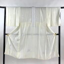 長襦袢 身丈124cm 裄丈67cm M 地紋 ぼかし クリーム 正絹 美品 名品 【中古】