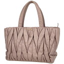 ミュウ ミュウ Miu Miu マテラッセ ハンドバッグ 2WAY ショルダーバッグ ハンドバッグ レザー ピンク レディース 【中古】
