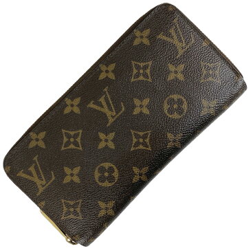 ルイ・ヴィトン Louis Vuitton ジッピーウォレット 札入れ 小銭入れ ラウンドファスナー 長財布 モノグラム ブラウン M60017 レディース 【中古】