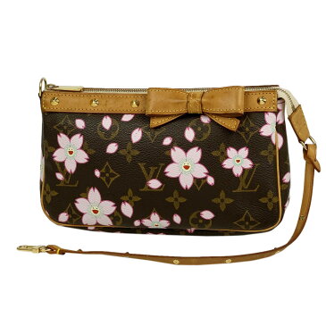 ルイ・ヴィトン Louis Vuitton ポシェット アクセソワール メイクポーチ 桜 コスメポーチ 小物入れ 村上隆 花びら ハンドバッグ アクセサリーポーチ モノグラムチェリーブロッサム ブラウン M92006 レディース 【中古】