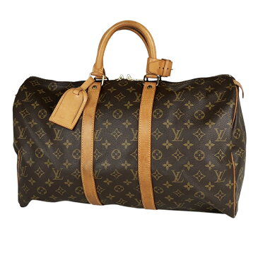 ルイ・ヴィトン Louis Vuitton キーポル 45 ハンドバッグ 旅行 出張 ビジネス ジム 1泊2日 ボストンバッグ モノグラム ブラウン M41428 レディース 【中古】