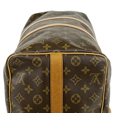 ルイ・ヴィトン Louis Vuitton キーポル バンドリエール 45 ハンドバッグ ショルダーバッグ マザーバッグ 斜め掛け 旅行 出張 ビジネス ジム 1泊2日 ボストンバッグ モノグラム ブラウン M41418 レディース 【中古】