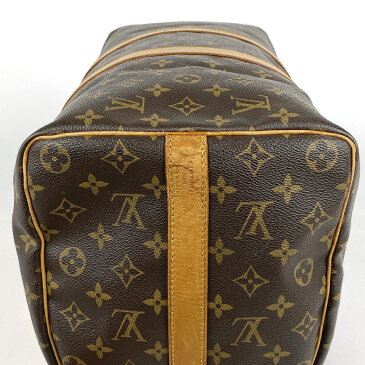 ルイ・ヴィトン Louis Vuitton キーポル バンドリエール 45 ハンドバッグ ショルダーバッグ マザーバッグ 斜め掛け 旅行 出張 ビジネス ジム 1泊2日 ボストンバッグ モノグラム ブラウン M41418 レディース 【中古】
