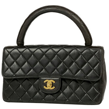 【期間中P最大10倍 2/7 23:59迄】 シャネル CHANEL マトラッセ 親子 ハンドバッグ ココマーク CCマーク フォーマル ハンドバッグ レザー ブラック レディース 【中古】