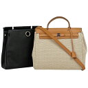 【店内最大70%OFF!3/4 20:00-3/11 1:59迄】 5%OFF エルメス HERMES エールバッグ PM 肩掛け ショルダーバッグ 2WAY ベージュ キャメル ハンドバッグ トワルGM ナチュラル ブラック □G レディース 【中古】 msp29perb