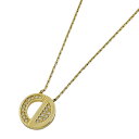 【店内最大70%OFF!5/9 20:00-5/16 1:59迄】 20%OFF クリスチャンディオール Christian Dior ロゴ ラインストーン ネックレス ファッションアクセサリー CD ネックレス GP ラインストーン ゴールド レディース 【中古】 msp29perb