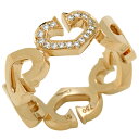 【店内最大70%OFF!5/9 20:00-5/16 1:59迄】 20%OFF カルティエ CARTIER Cハート リング K18 イエローゴールド 指輪 メレダイヤ 750 リング 10.5号 YG ダイヤモンド レディース 【中古】 msp29perb