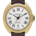 【店内最大70%OFF!5/9 20:00-5/16 1:59迄】 3%OFF カルティエ CARTIER クレ ドゥ カルティエ WGCL0004 腕時計 PG 自動巻き シルバー メンズ 【中古】 msp29perb