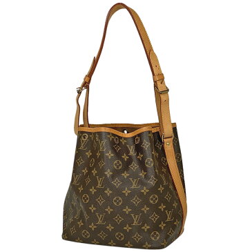 ルイ・ヴィトン Louis Vuitton プチノエ ワンショルダー 肩掛け 巾着型 ショルダーバッグ モノグラム ブラウン M42226 レディース 【中古】