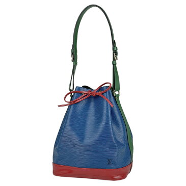 ルイ・ヴィトン Louis Vuitton ノエ 巾着型 肩掛け トリコロール ショルダーバッグ エピ トレドブルー ボルネオグリーン カスティリアンレッド M44082 レディース 【中古】