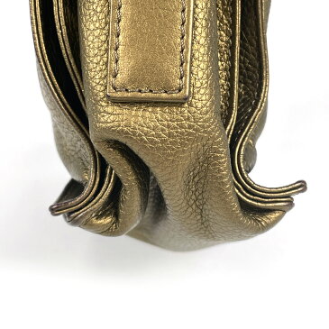 ロエベ LOEWE フラメンコ 30 2WAY 巾着 タッセル フリンジ アナグラム ショルダーバッグ レザー ブロンズ レディース 【中古】