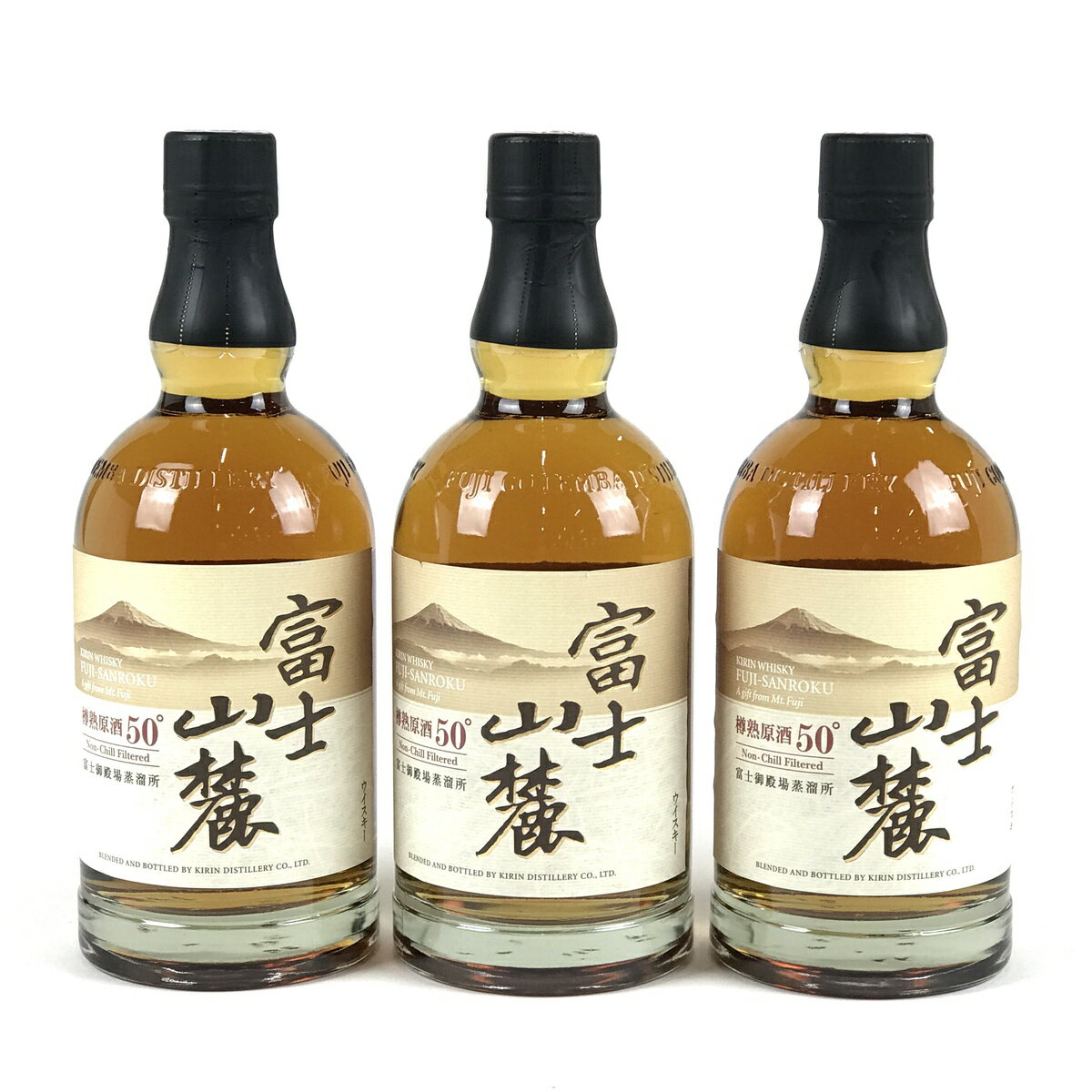 25%OFF 【東京都内限定発送】 3本 キリン 富士山麓 樽熟原酒 50度 国産 700ml ウイスキー セット 【中古】