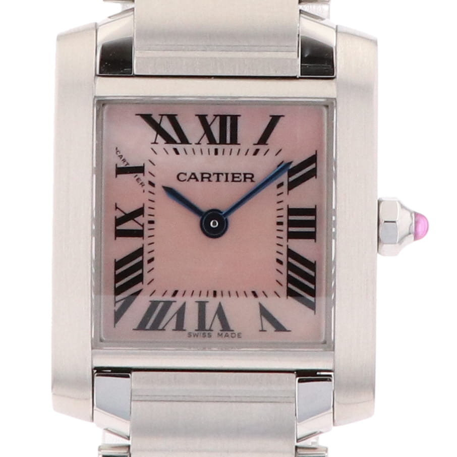 6%OFF カルティエ CARTIER タンクフランセーズSM W51028Q3 腕時計 SS クォーツ ピンク レディース 【中古】 msp29perb