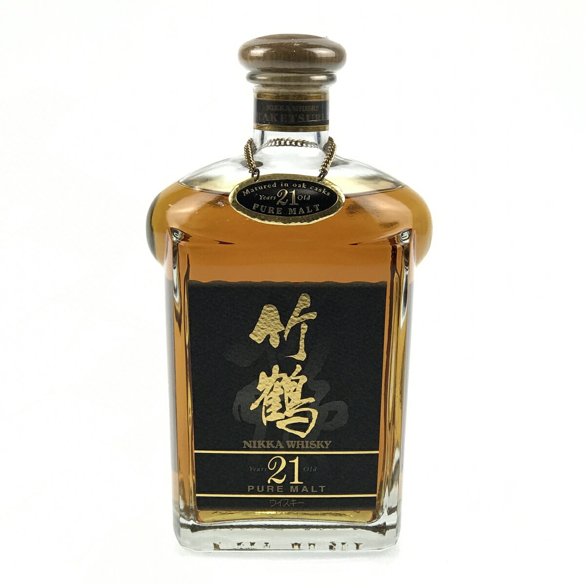 【ポイント10倍】【東京都内限定発送】 ニッカ NIKKA 竹鶴 21年 角瓶 ピュアモルト 700ml 国産ウイスキー 【中古】