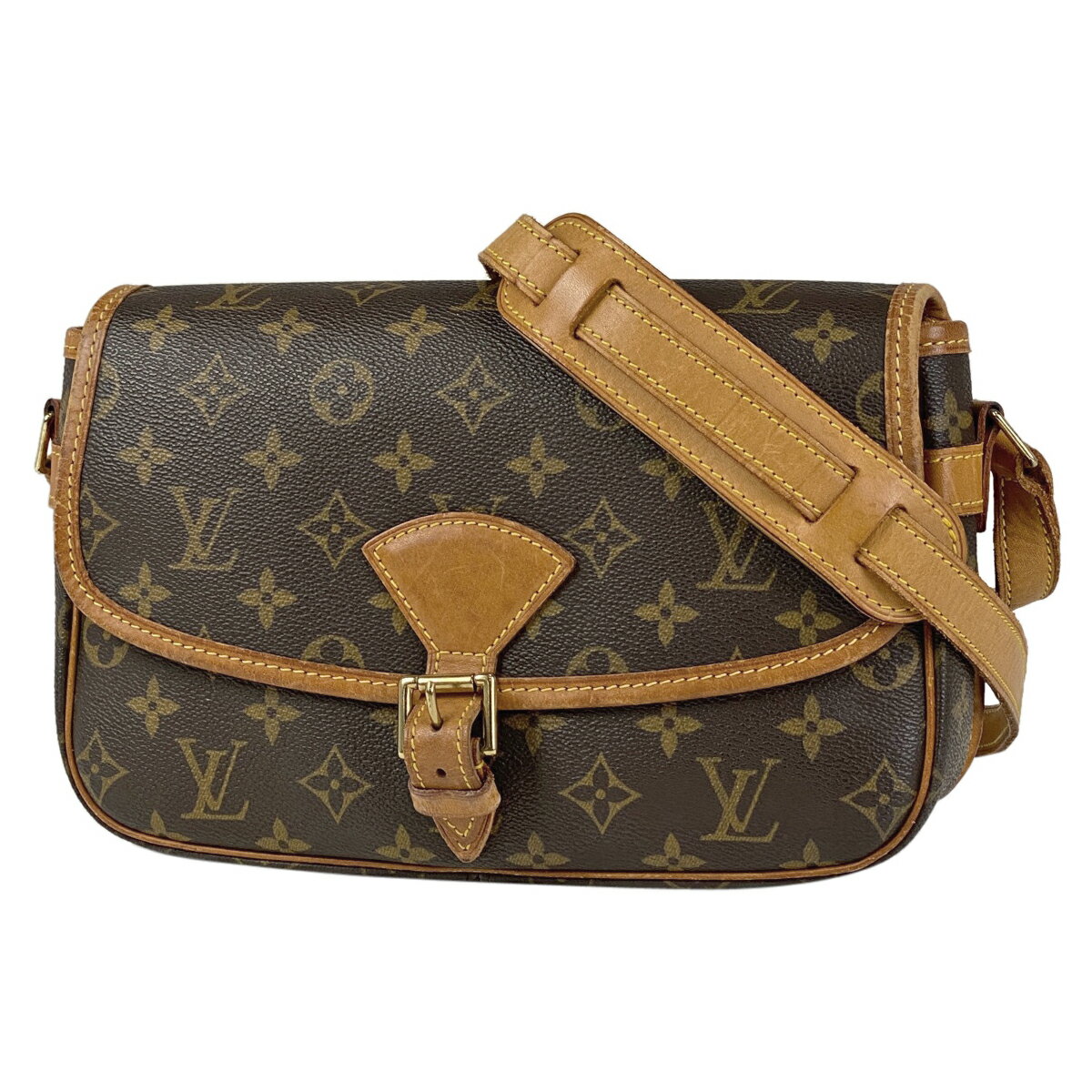 ルイ・ヴィトン Louis Vuitton ソローニュ 斜め掛け ショルダーバッグ モノグラム ブラウン M42250 レディース 【中古】