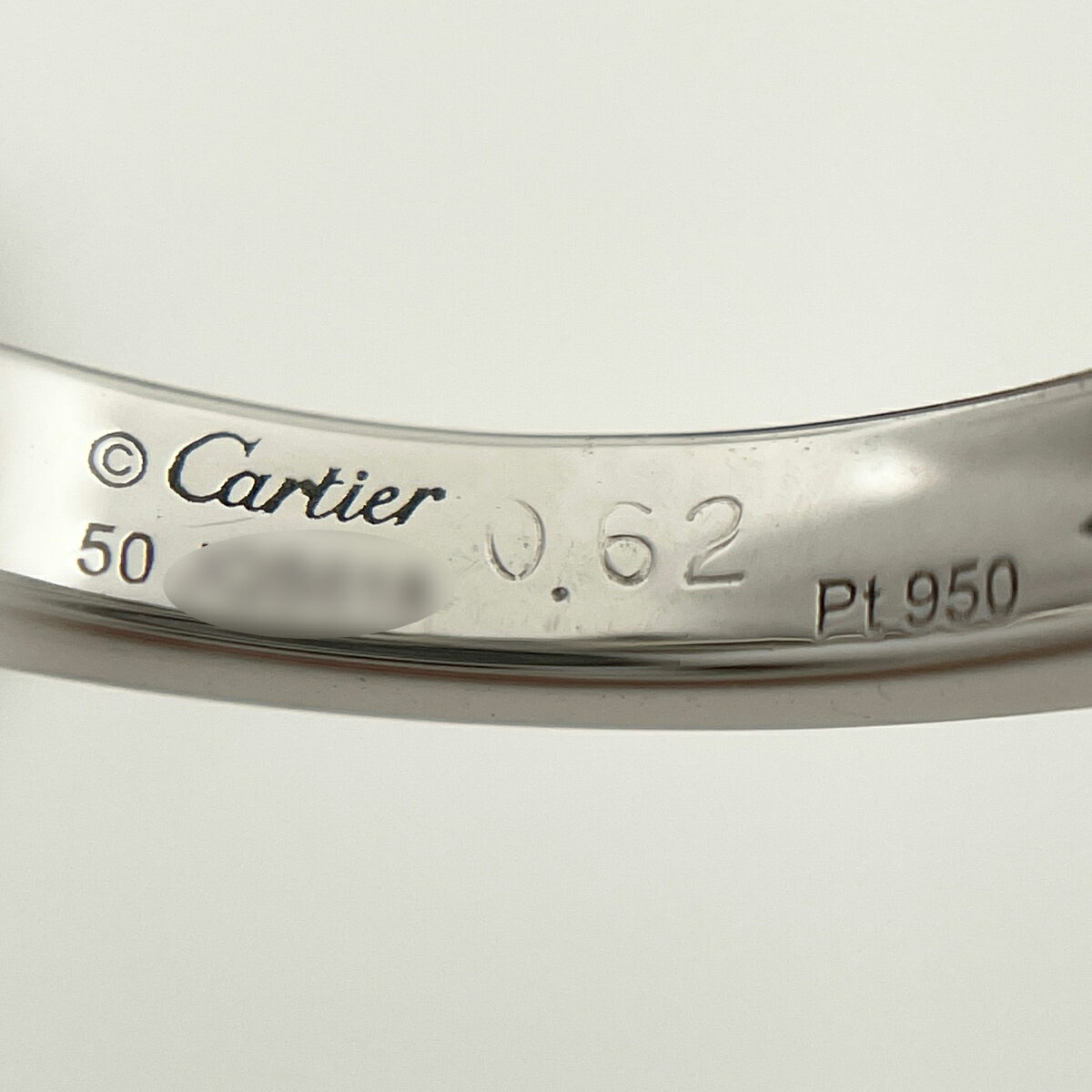 カルティエ CARTIER バレリーナ リング プラチナ 指輪 メレダイヤ ソリテール リング 約9.5号 Pt950 ダイヤモンド レディース 【中古】