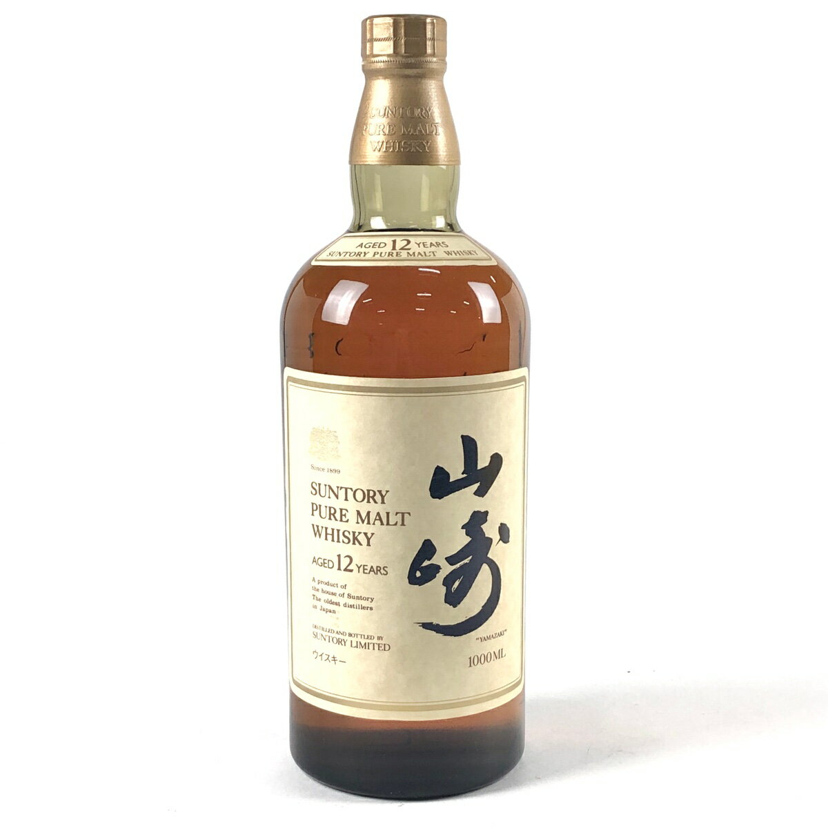 【在庫一掃】 【東京都内限定発送】 サントリー SUNTORY 山崎12年 ピュアモルト 1000ml 国産ウイスキー 【中古】