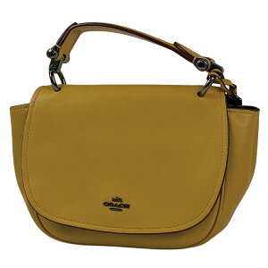 コーチ COACH ロゴ ハンドバッグ 2WAY ショルダーバッグ レザー イエロー 37180 レディース 通販セール