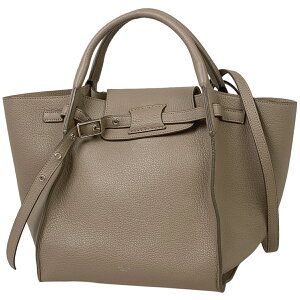 セリーヌ CELINE ビッグバッグ スモール 2WAY ショルダーバッグ ハンドバッグ レザー グレージュ 18931 レディース 格安セール