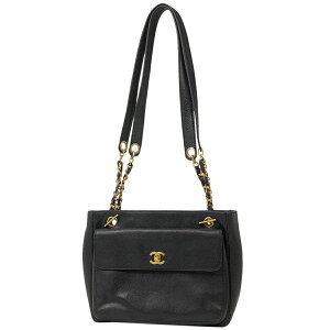 シャネル CHANEL ココマーク チェーン トートバッグ CC ショルダーバッグ キャビアスキン ブラック レディース 通販