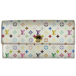 【ラッピング対象】ルイ・ヴィトン Louis Vuitton ポルトフォイユ サラ 札入れ 小銭入れ 二つ折り 長財布 モノグラムマルチカラー ブロン(ホワイト)リッチ(ピンク) M93744 レディース 格安セール