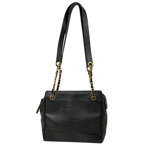 【ジャンク品】シャネル CHANEL トリプルココマーク チェーン トートバッグ CC ロゴ ショルダーバッグ 肩掛け キャビアスキン ブラック レディース 通販