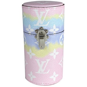 ルイ・ヴィトン Louis Vuitton LVエスカル トラベルケース フレグランスボトル 香水ケース 小物入れ タイダイ柄 アクセサリーポーチ モノグラム ピンク マルチカラー LS0383 レディース 安売り