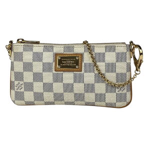 ルイ・ヴィトン Louis Vuitton ポシェット ミラ MM メイク コスメ 小物入れ アクセサリーポーチ ダミエアズール ホワイト N60027 レディース ネット通販