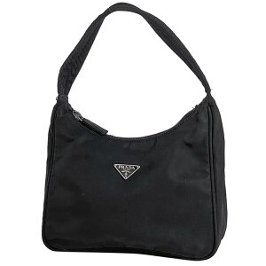 プラダ PRADA ロゴプレート ハンドバッグ ミニ ポーチ 手提げ ハンドバッグ テスートナイロン ネロ(ブラック) レディース 通販