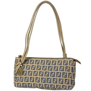 フェンディ FENDI ズッキーノ柄 ショルダーバッグ ハンドバッグ ワンショルダー ロゴ ショルダーバッグ キャンバス ベージュ 8BR513 レディース ネット予約