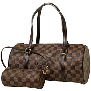 ルイ・ヴィトン Louis Vuitton パピヨン 30 バレルバッグ 筒型 ハンドバッグ ダミエ ブラウン N51303 レディース ネット通販