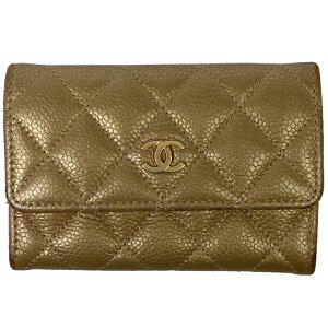 【ラッピング対象】シャネル CHANEL ココマーク カードケース CCマーク マトラッセ 名刺入れ カードケース レザー ゴールド レディース 通販セール