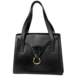 セリーヌ CELINE ロゴ ショルダーバッグ 肩掛け ハンドバッグ ショルダーバッグ レザー ブラック レディース 通販